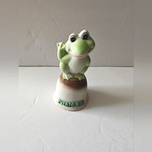 Puerto Rico Ceramic Frog Bell